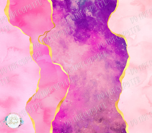 Pink Agate 20oz Skinny Straight Sublimation