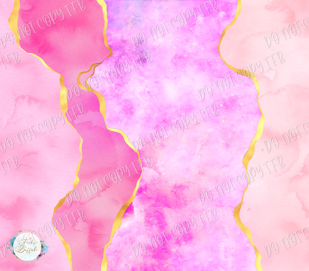 Pink Agate 20oz Skinny Straight Sublimation