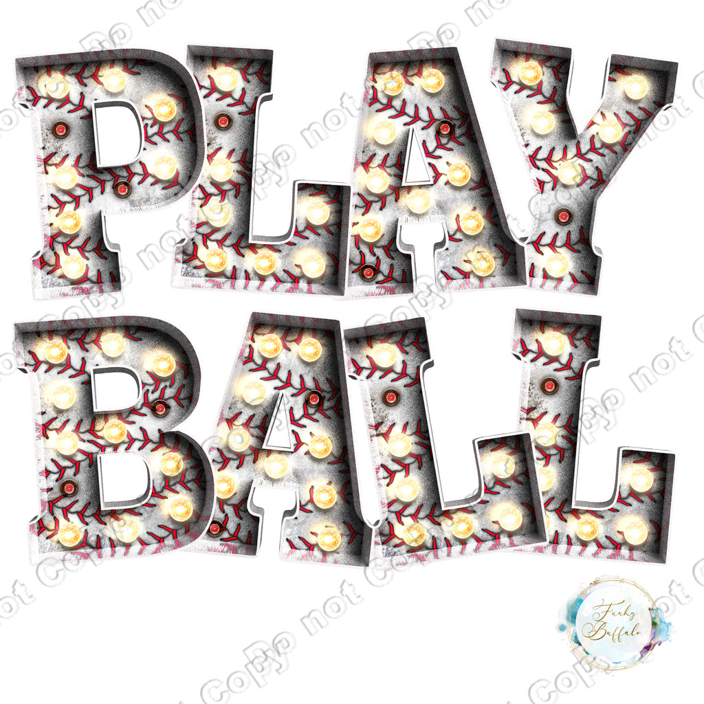 Play Ball Baseball Sublimation