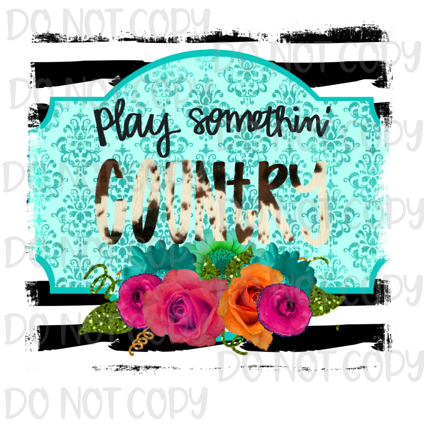 Play Somethin Country Sublimation Print