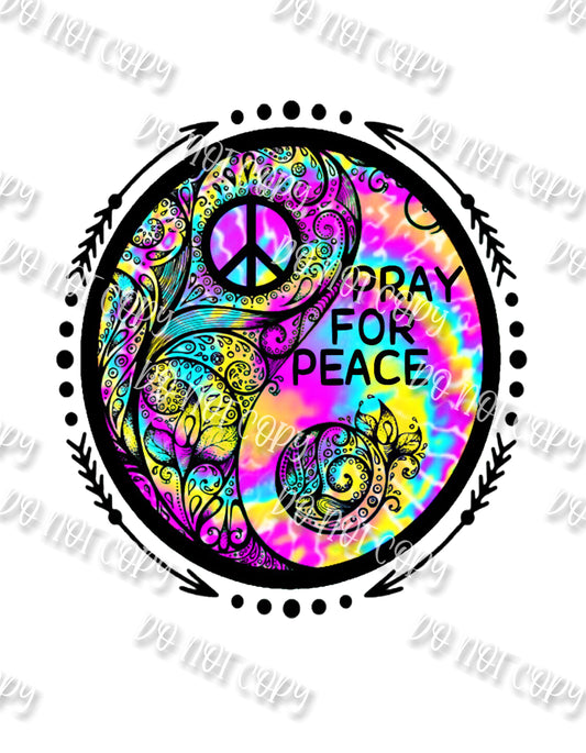 Pray for Peace Sublimation