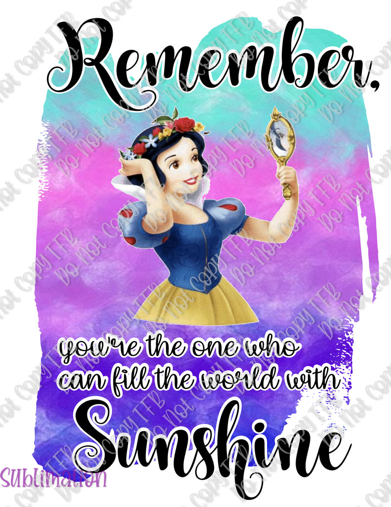 Remember Sunshine Sublimation