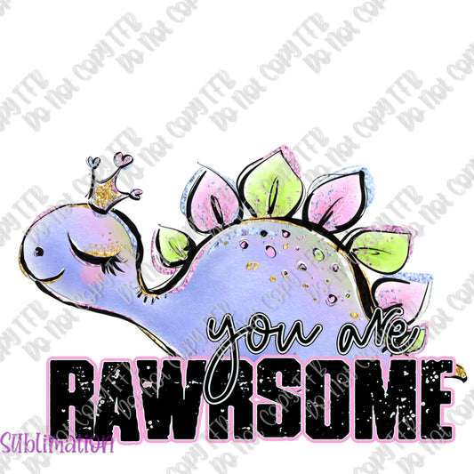 Rawrsome Blue Sublimation