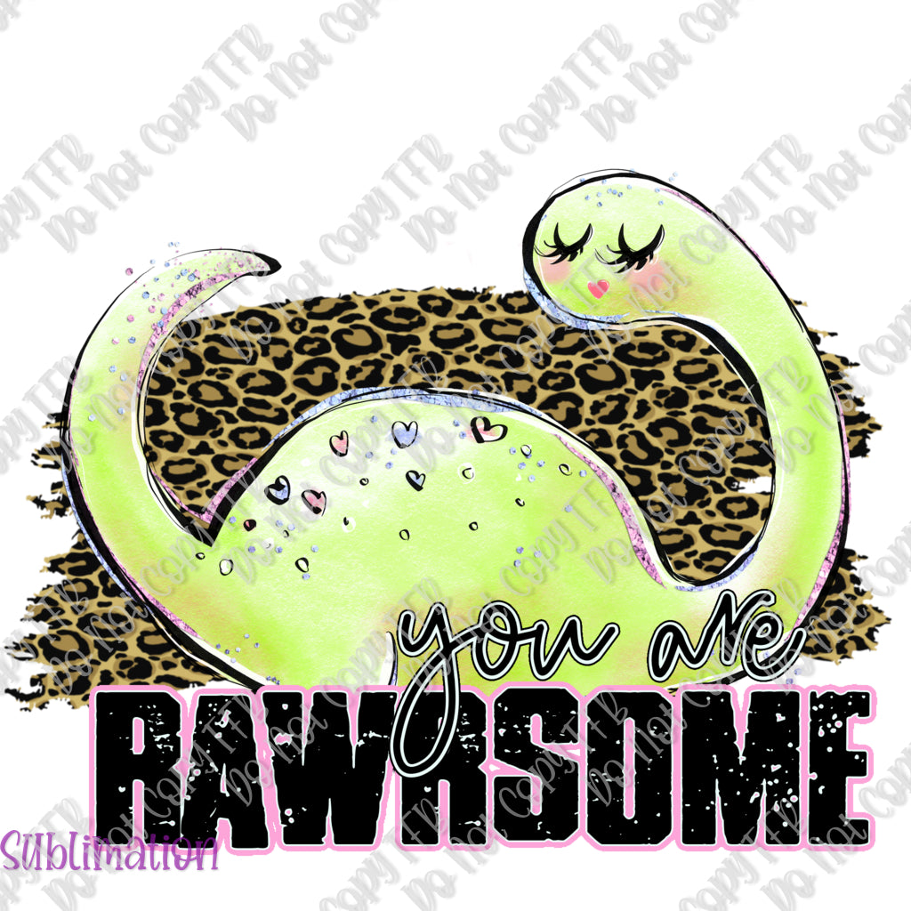 Rawrsome Green Sublimation