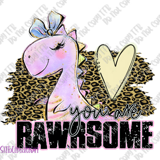 Rawrsome Purple Sublimation