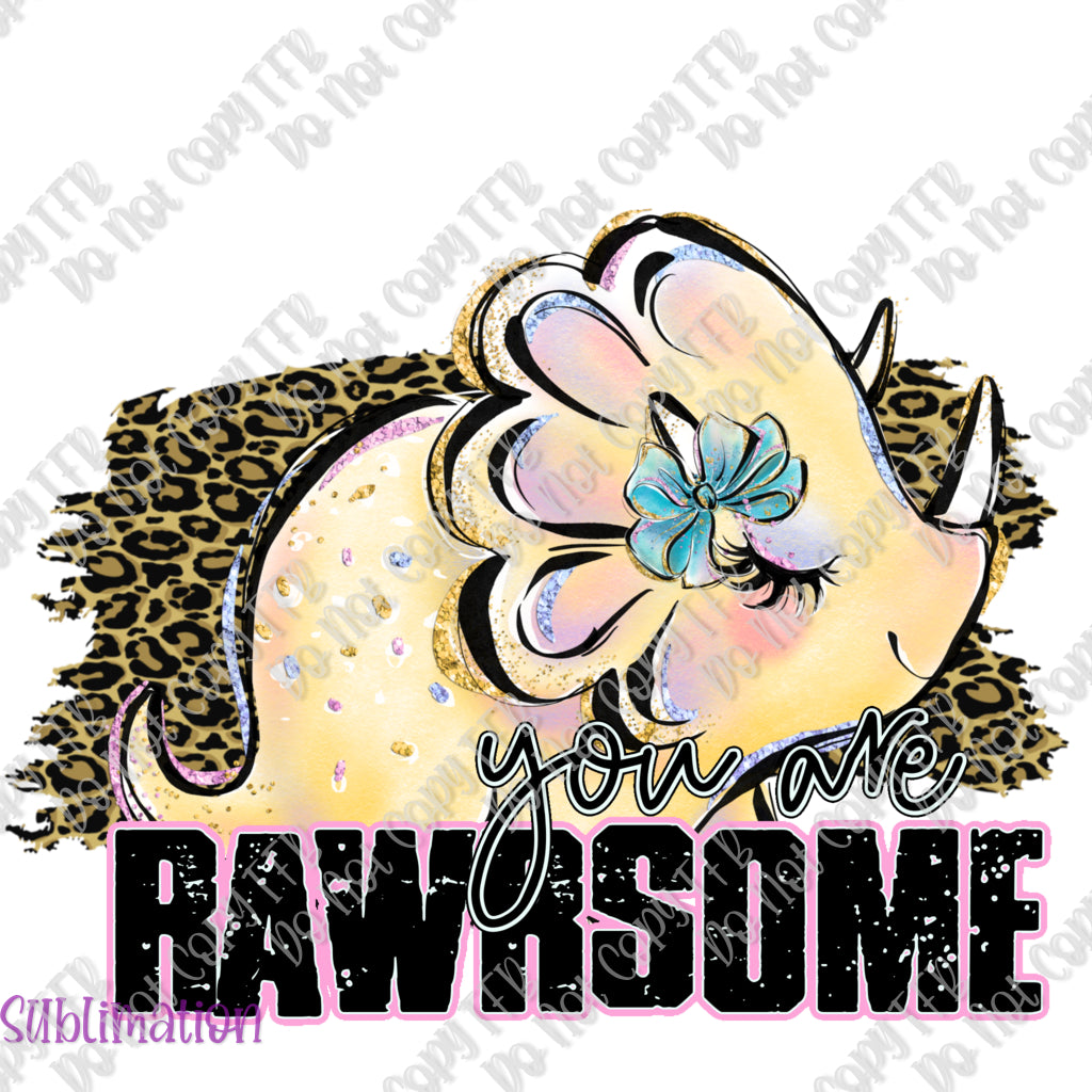 Rawrsome Yellow Sublimation