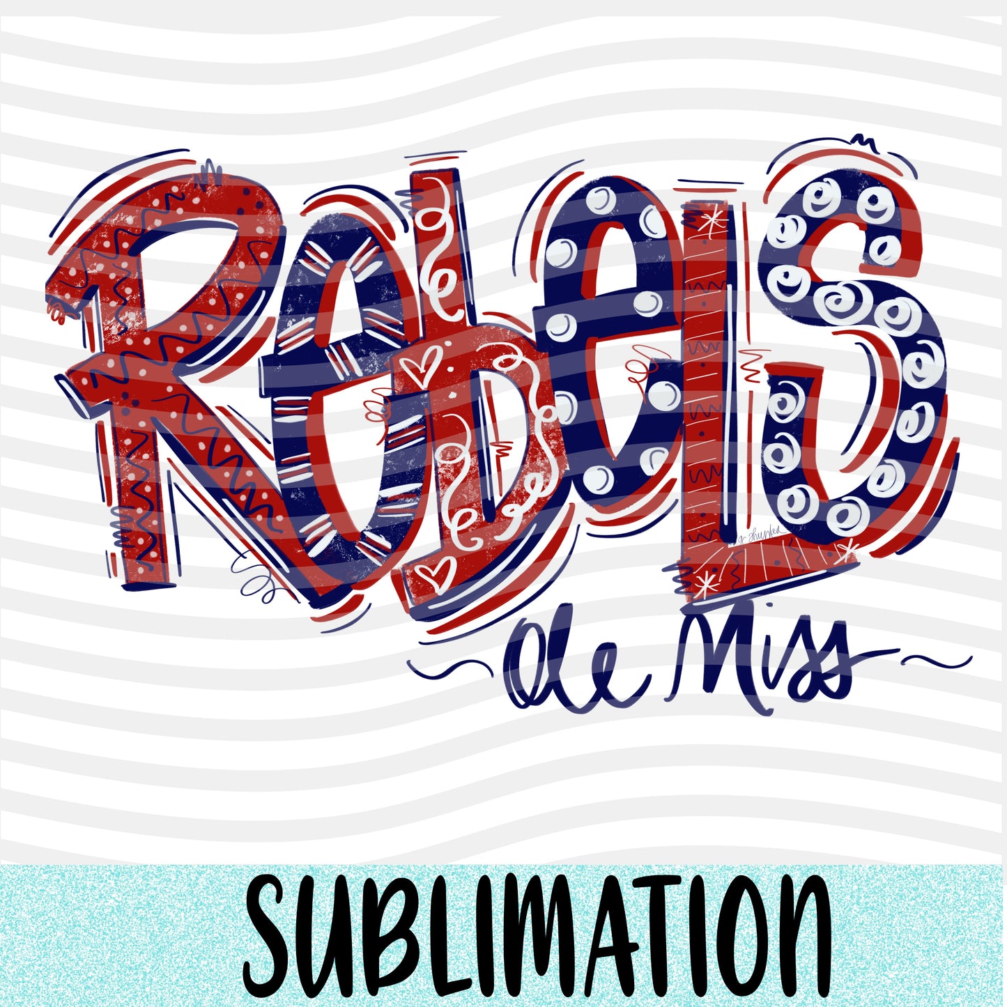 Rebels Ole Miss Sublimation