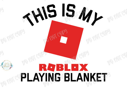 Roblox Red Square Watching Blanket Sublimation