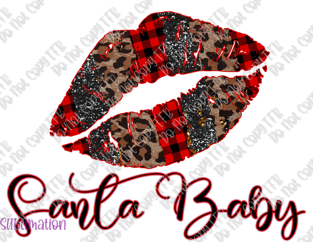 Santa Baby Lips Sublimation