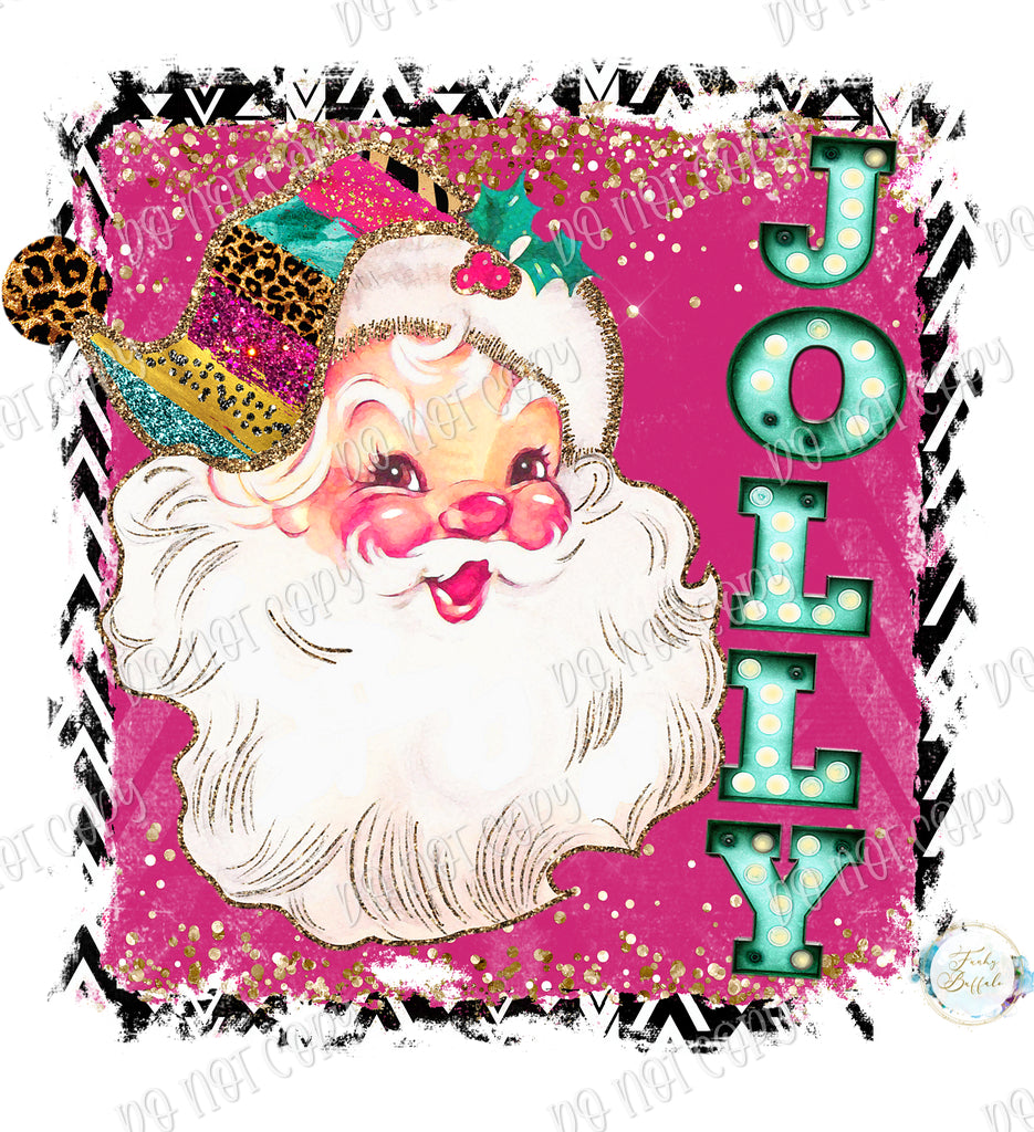 Santa Jolly Pink Sublimation