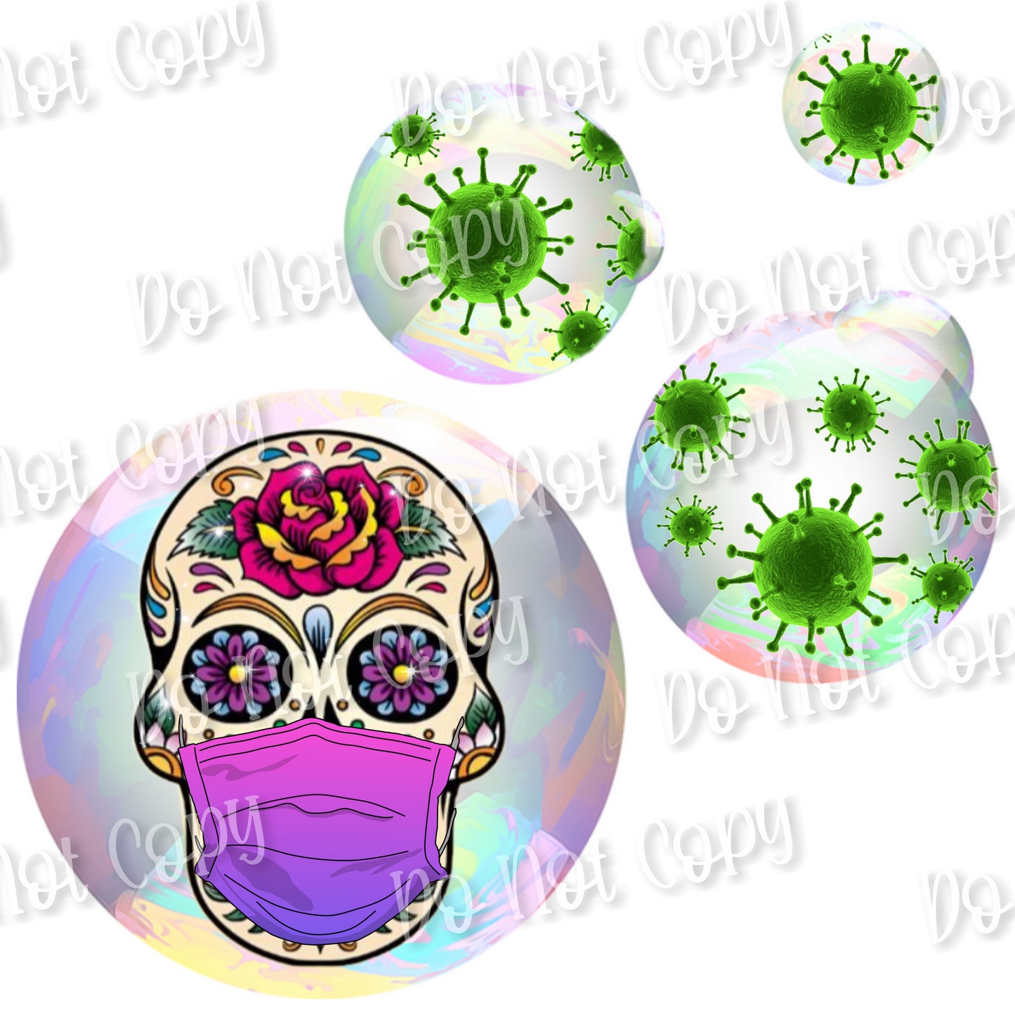 Skull in Bubble Sublimation