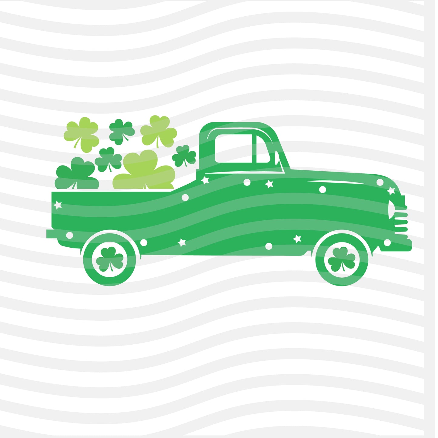 St. Patrick's Truck Sublimation