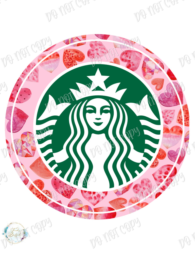 Starbucks Hearts Sublimation