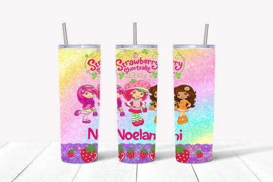 Strawberry Shortcake 20oz Skinny Sublimation Print