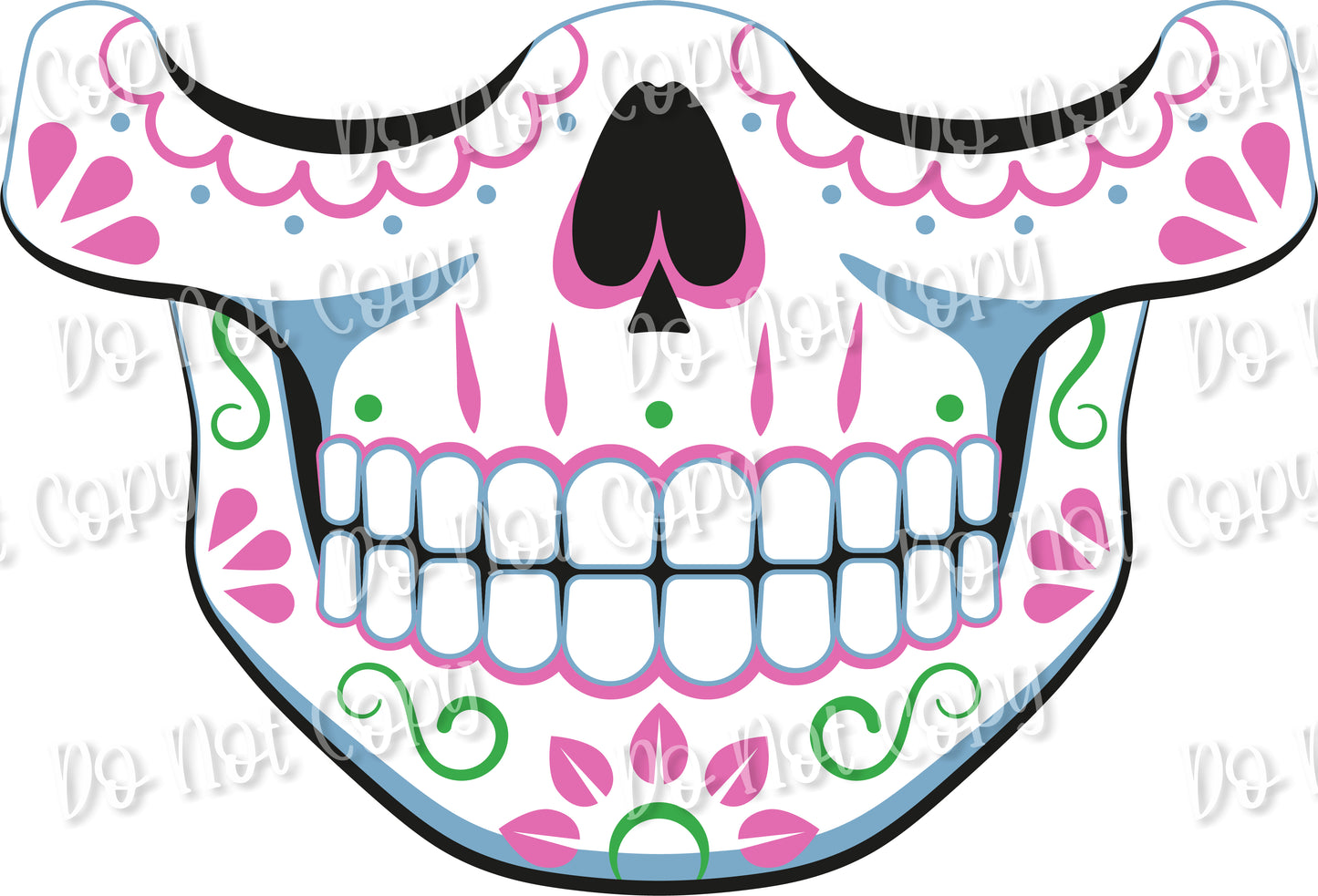 Sugar Skull Face Mask Sub Print