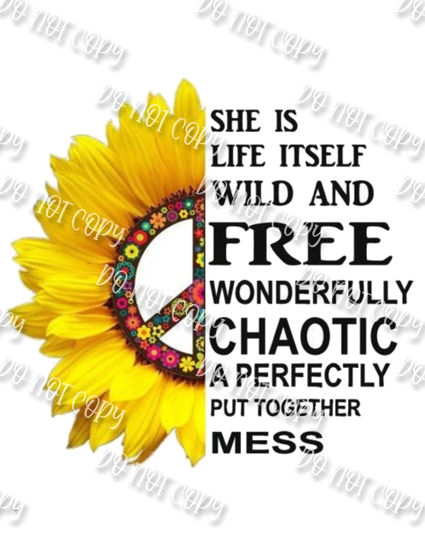 Sunflower Peace Free & Chaotic
