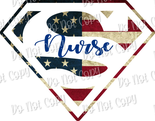 Super Nurse Flag Sublimation