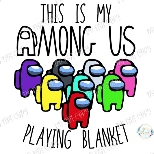 Among Us Playing Blanket Sublimation