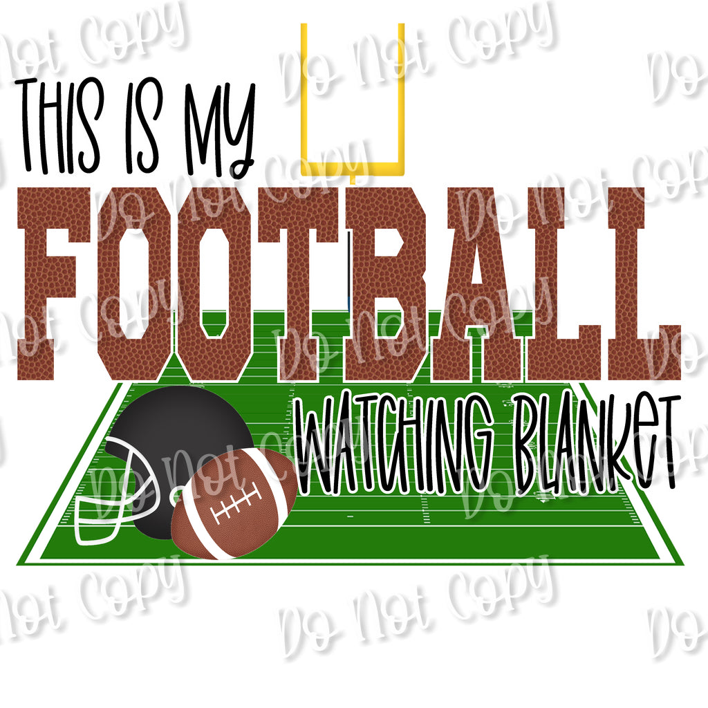 Football Watching Blanket Sublimation