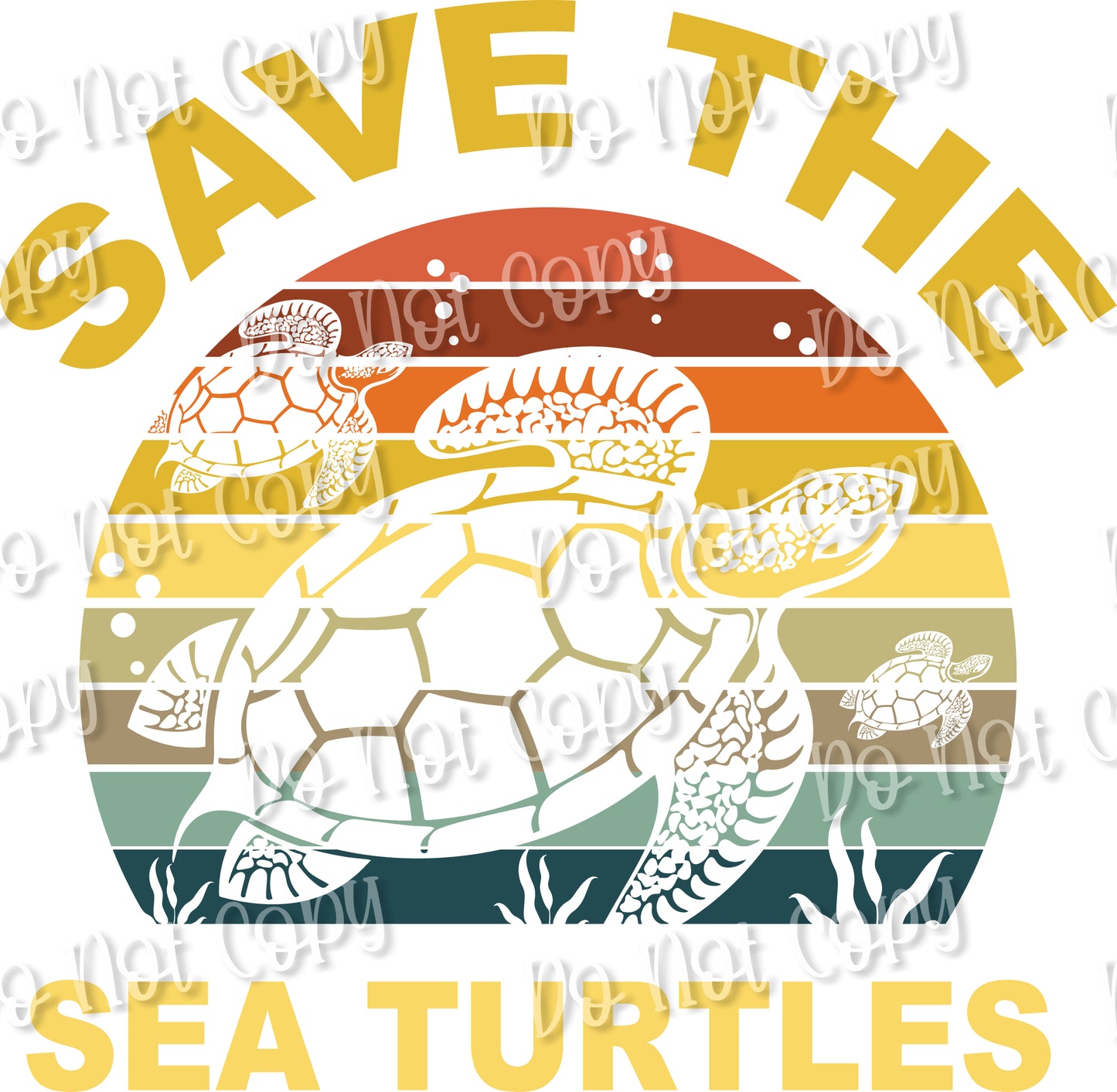 Save the Sea Turtles Sublimation