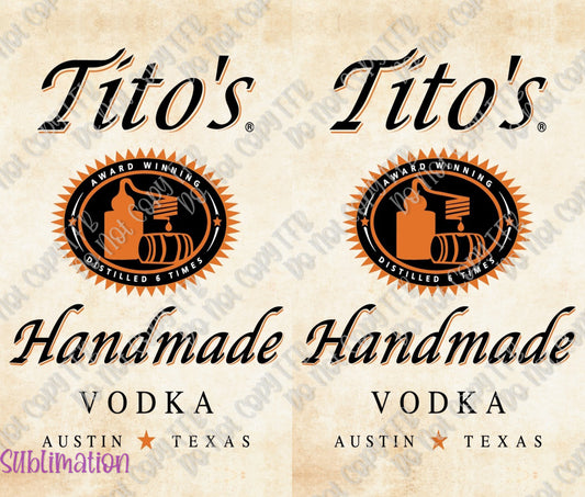 Tito's Vodka Sublimation Prints