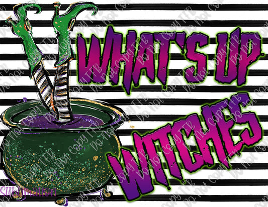 What's Up Witches 20oz Skinny Straight Sublimation