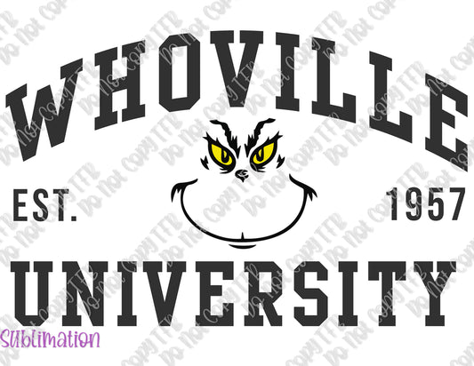 Whoville University Sublimation