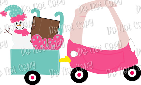 Winter Cozy Coupe Girl Sublimation