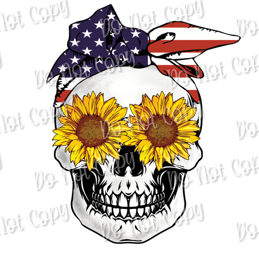 American Headband Skull Sublimation