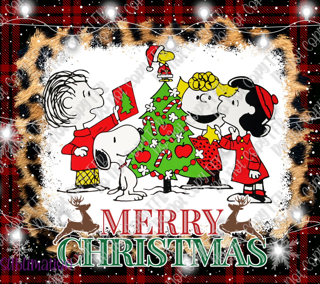 Charlie Brown Merry Christmas Sublimation