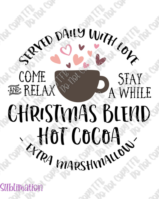 Christmas Blend Hot Cococa 1 Sublimation