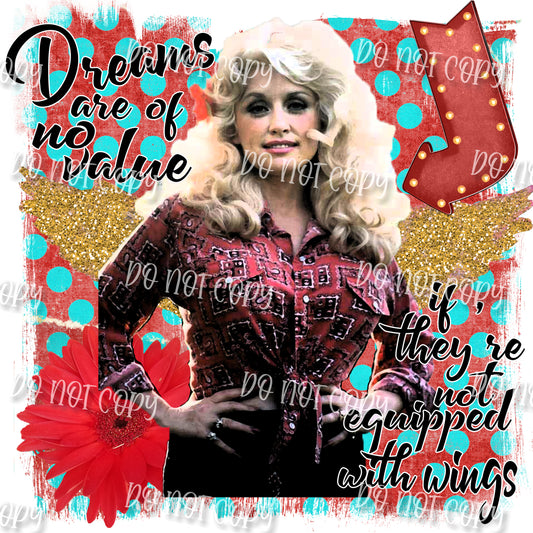 Dolly Wings Sublimation Print