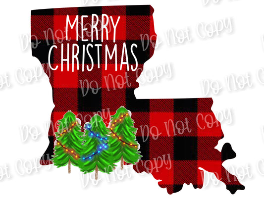 Louisiana Christmas Sublimation