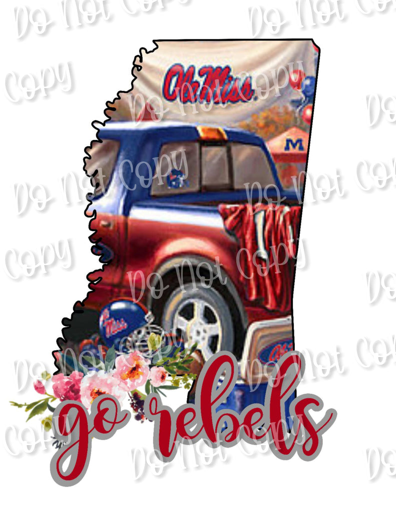 Rebels State Go Rebels Sublimation