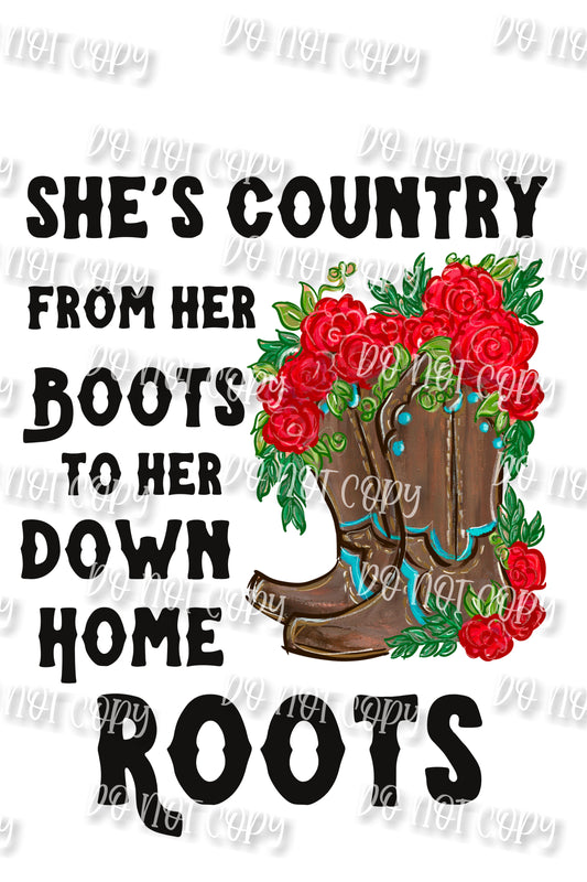 She's Country Sublimation Print