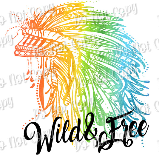 Wild and Free Headdress Sublimation