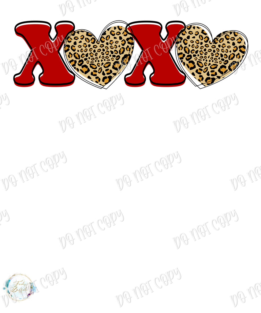 XOXO Cheetah Print Sublimation